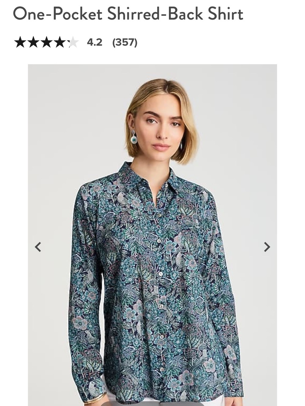 3-Piece Women's Sweater & Blouse Set - Cream, Maroon & Floral Blue - Picture 9 of 13